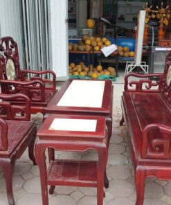 Bộ bàn ghế gỗ hương cũ