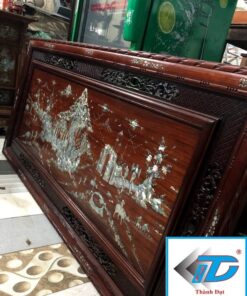 tranh khảm trai gỗ gụ cũ