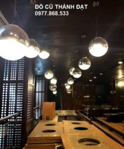 thanh lý đèn chiếu sáng nhà hàng.