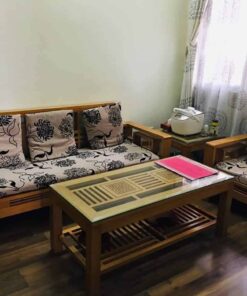 Bộ bàn ghế phòng khách cũ gỗ sồi