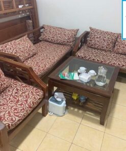 Bộ bàn ghế sofa gỗ cũ