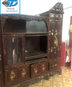 tủ tường cổ gỗ gụ cũ