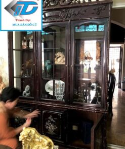 tủ rượu gỗ gụ cũ thanh lý