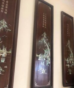 tranh từ quý gỗ gụ khảm trai
