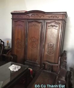 TỦ QUẦN ÁO GỖ GỤ 3 BUỒNG