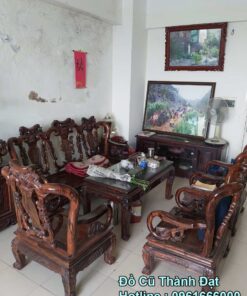 bộ bàn ghế gỗ mun 10 món