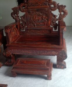Bộ bàn ghế gỗ trắc đỏ đen