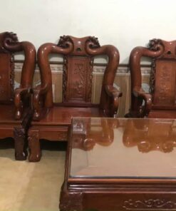 bàn ghế gỗ gụ tay 12