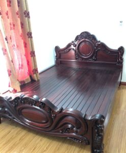 giường xoài gỗ gụ cũ 1.6m x 2m