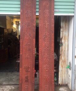 câu đối gỗ hương