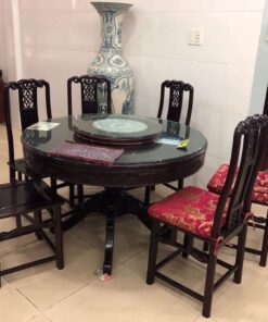 bàn ghế ăn gỗ gụ cũ