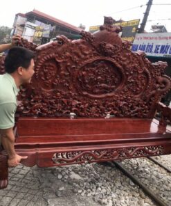 bộ bàn ghế đỉnh rồng gỗ hương