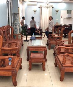 BÀN GHẾ GỖ HƯƠNG CŨ TAY 10