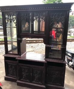 tủ rượu cũ gỗ gụ