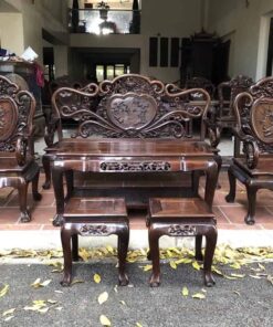 bộ bàn ghế gỗ gụ guột cúc