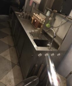 quầy pha chế cafe inox cũ