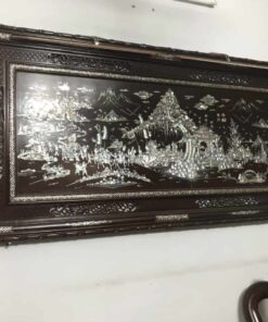 tranh khảm trai gỗ gụ