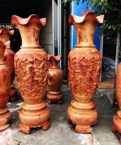 lục bình gỗ hương vân cũ 12t