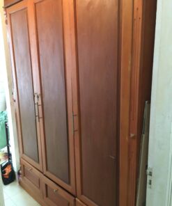tủ quần áo gỗ xoan cũ 3 cánh 4.5t