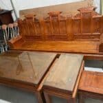 bàn ghế gỗ hương vân tần thủy hoàng 17t