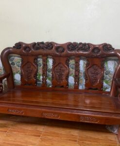 bộ bàn ghế gỗ hương cột 12