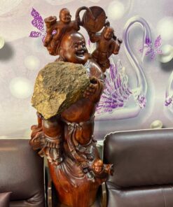 tượng phật di lặc gỗ cẩm lai