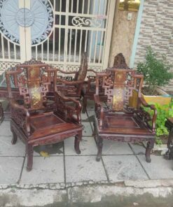 bộ bàn ghế âu á gỗ trắc