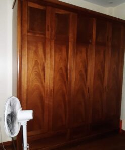 tủ quần áo gỗ xoan đào 4 cánh 2 buồng thanh lý