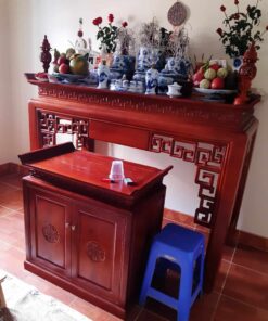 bàn thờ gỗ hương đỏ thanh lý