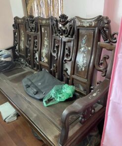 bộ bàn ghế gỗ gụ như ý mộc sâu tuổi