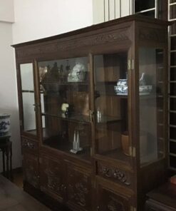 tủ rượu bày đồ gỗ gụ cũ hàng mộc