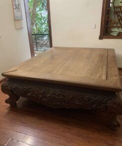 sập gụ sen cò cũ mộc