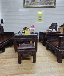 Bộ bàn ghế gỗ trắc âu á