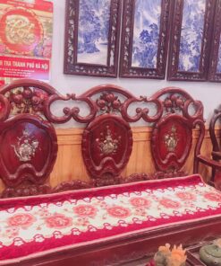 bộ bàn ghế gỗ hương guột đào
