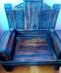 bộ bàn ghế tần thủy hoàng gỗ mun