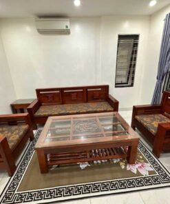 bộ bàn ghế gỗ hương đỏ 6 món