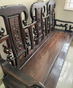 bộ bàn ghế như ý gỗ mun