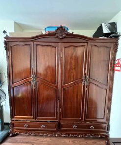 Tủ Quần Áo Gỗ Hương 4 Cánh Hàng Đồng Kỵ