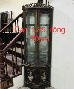tủ rượu góc gỗ trắc