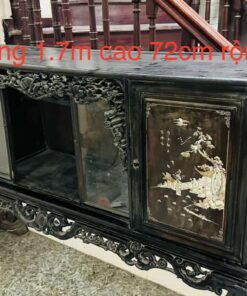 tủ trà gỗ gụ cổ