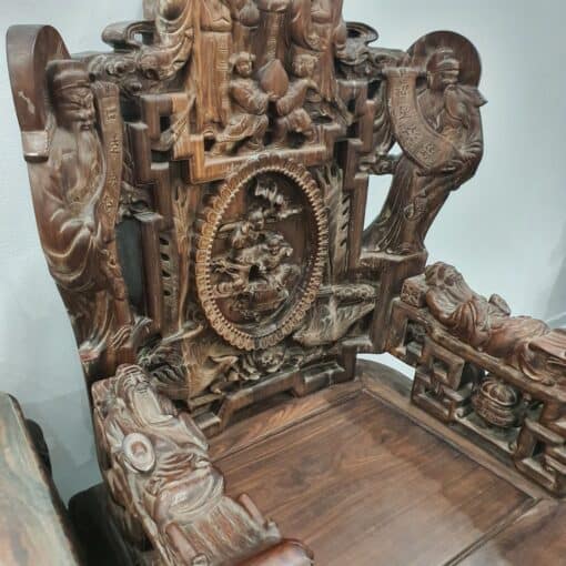 bộ bàn ghế tam đa gỗ trắc - Ảnh 5