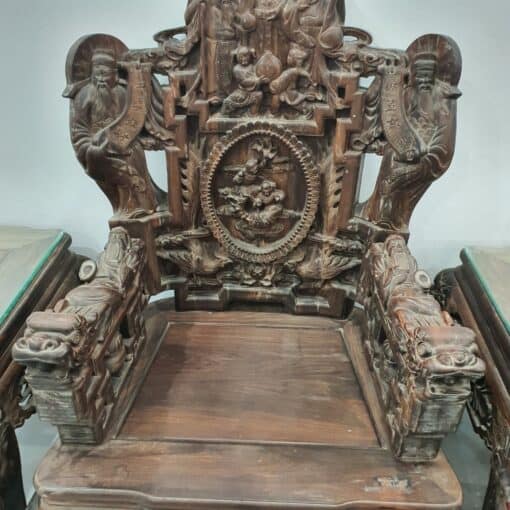bộ bàn ghế tam đa gỗ trắc - Ảnh 2
