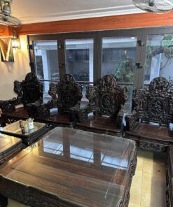 Bộ bàn ghế tam đa gỗ mun