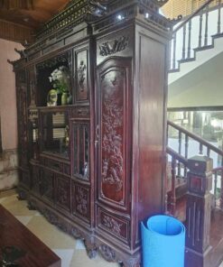 Tủ chùa gỗ gụ 6 mái