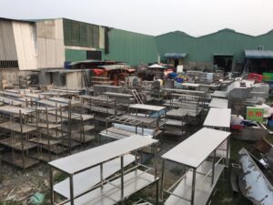 đồ inox nhà hàng cũ