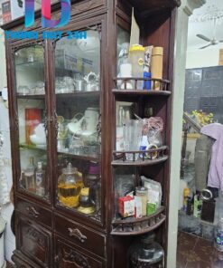 Tủ Rượu Bán Nguyệt Gỗ Gụ