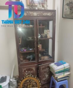 Tủ Bày Đồ Gỗ Gụ Khảm Trai