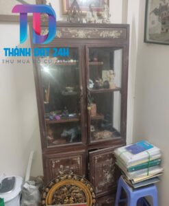 Tủ Bày Đồ Gỗ Gụ Khảm Trai