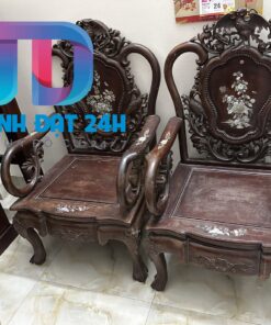 Bộ bàn ghế thái phượng gỗ gụ