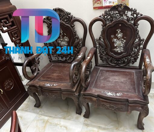Bộ bàn ghế thái phượng gỗ gụ